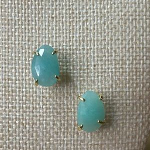 Handmade Gemstone amazonite stud earrings